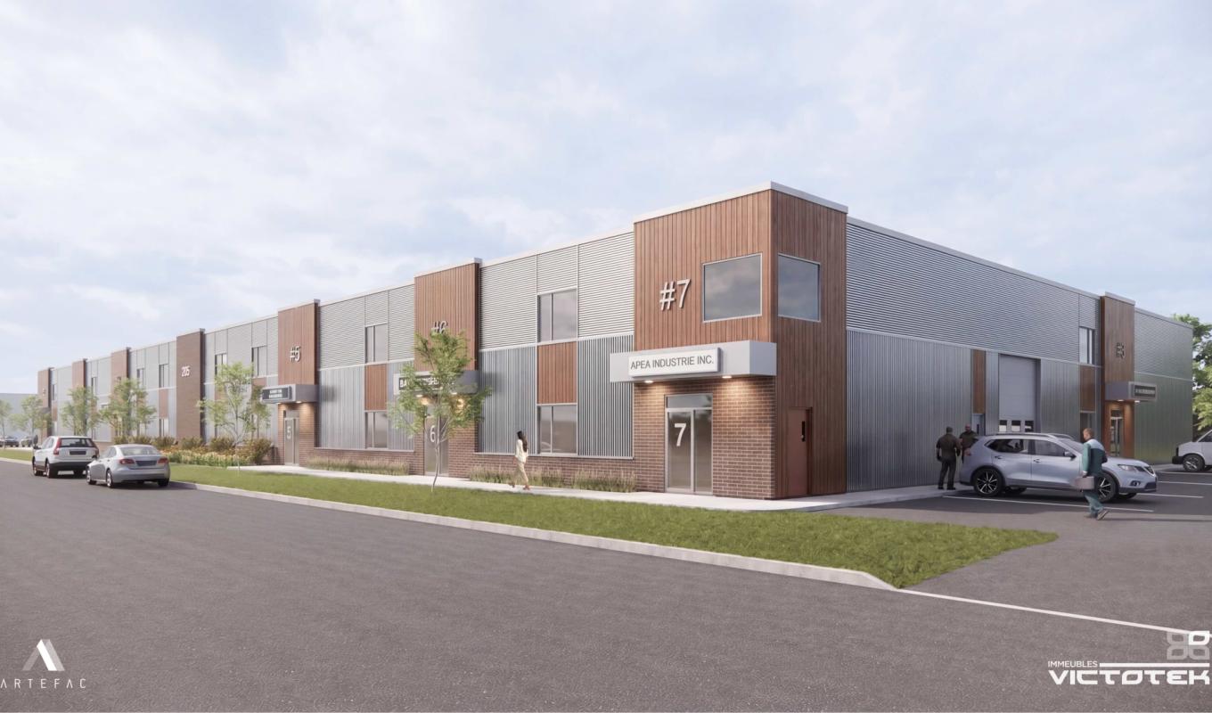 Nouveaux condos industriels dans l'Écoparc Daniel-Gaudreau: un investissement de 9 M$ au service des petites entreprises