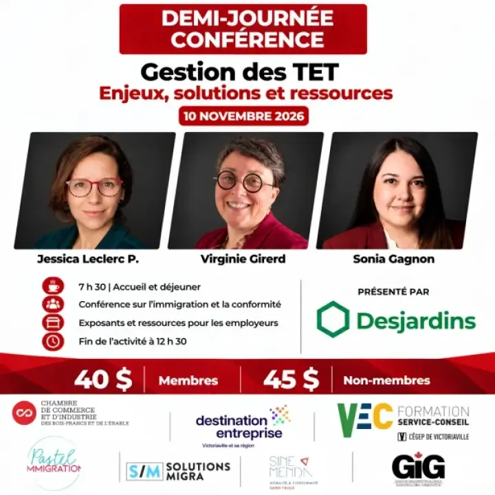 Demi-journée conférence TET, CCIBFE, VEC et Destination entreprise
